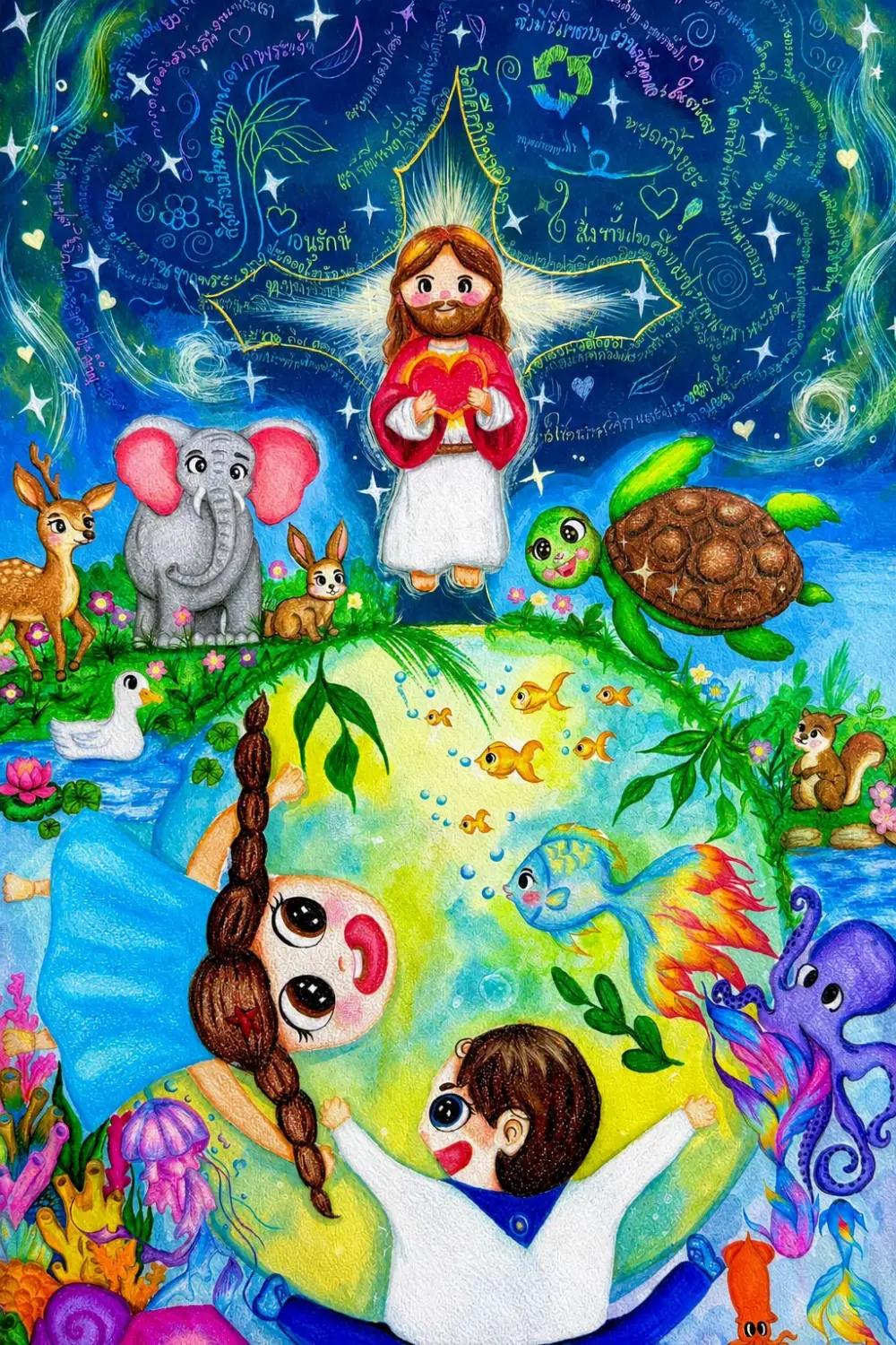 🌍🎨✨ ศิลปะแห่งความหวัง พลังเยาวชนเพื่อบ้านร่วมกัน ✨🎨🌍