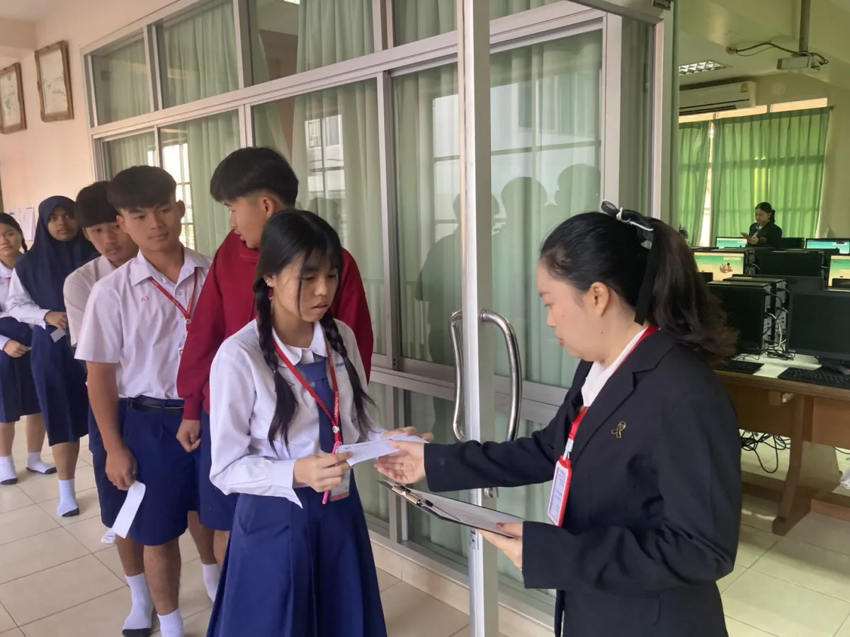 บรรยากาศการสอบ O-NET ชั้นมัธยมศึกษาปีที่ 3 ปีการศึกษา 2568/2
