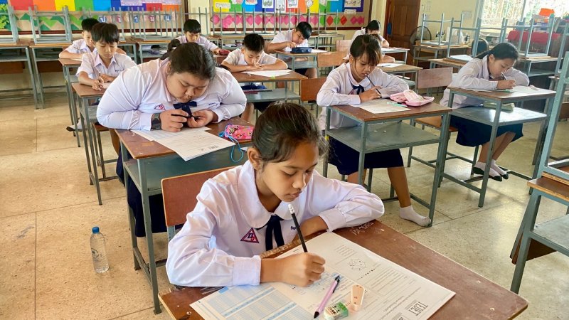 สอบโครงการ “การประเมินและพัฒนาสู่ความเป็นเลิศทางคณิตศาสตร์และวิทยาศาสตร์” (TEDET) ประจำปี 2568